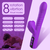 Paloqueth Thrusting & Suction Dual Vibrator Purple