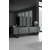 HANAH HOME Set za dnevnu sobu Luxe Anthracite Black