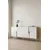 Hanah Home komoda Evva 150, 125 cm, hrast Sapphire / bela / srebrna