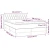 Vidaxl Box spring postelja z vzmetnico LED temno modra 140x190cm žamet