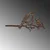 Aberto Design Dekorativna figura Bird On The Branch 02, 40x20 cm, 1.5 mm