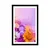 Plakat s paspartujem oljna slika barvitih rož - 20x30 black