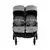 KikkaBoo kolica za blizance Happy 2 light grey (KKB40007)