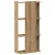 Regal za knjige s 3 razina boja hrasta 60x30x120 cm drveni