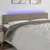 Vidaxl LED posteljno vzglavje taupe 180x5x78/88 cm blago