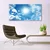 tulup.si Slika na steklu Blue sky sun oblaki 140x70 cm 4 obešalnika