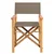 vidaXL Jedilni stol Rjava in taupe 56 x 54 x 87 cm Trden tikov les