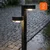 LED solarna lampa 2xLED/1W/3,7V 1200 mAh 55 cm IP65 crna