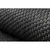 eoshop Preproga FLAT 48663/090 SISAL - črna SMOOTH ( - Velikost: 80x150 cm)