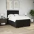 vidaXL Box spring postelja z vzmetnico črna 160x200 cm blago