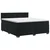 vidaXL Postelja boxspring z vzmetnico Črna 200 x 200 cm Žamet