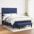 vidaXL vidaXL Box spring postelja z vzmetnico modra 140x200 cm blago, (20895894)