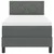vidaXL Box Spring Postelja z Blazino Temno Siva 80x200 cm Tkanina