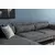 Atelier del Sofa Ugaona garnitura Siva