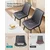 Songmics Set 2 jedilnih stolov 60x501x886 cm siva