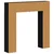 Okvir za kamin Crni hrast 102 x 18 x 100,5 cm Konstruirano drvo