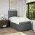 Vidaxl Box spring postelja z vzmetnico temno siva 80x200 cm blago