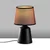 Opviq Stona lampa Drop-15491, Crno-braon