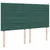 Vidaxl Box spring postelja z vzmetnico temno zelena 200x200 cm žamet