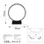 Opviq Halka 13307 Stona lampa, Crna