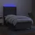 Vidaxl Box spring postelja z vzmetnico LED temno siva 90x190 cm blago