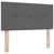 Vidaxl LED Box Spring Postelja Temno siva 90 x 200 cm blago