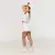 GymBeam Women‘s Varsity T-Shirt White