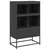 Visoka komoda crna 68x39x111,5 cm od čelika