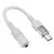 HOCO AUX adapter Type - C na Jack 3.5 mm LS37 15 cm prozirno sivi