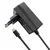 Qoltec Super FAST PD polnilnik za Raspberry PI 5 | USB-C | 27 W | 5,1 V | 5 A | črne barve