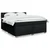 vidaXL vidaXL Box spring postelja z vzmetnico črna 180x200 cm blago, (21306045)