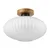 Plafonsko svetlo HARMA WOOD 1xE27/15W/230V hrast/belo, prečnik 30 cm