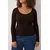 Trendyol Curve Ženska bluza Tbbaw26Af00057, Braon