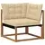 Set vanjskih sofa s jastukom 4 pcs Prirodna i bež