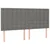 Vidaxl Box spring postelja z vzmetnico temno siva 180x200 cm blago