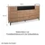 Homestyle4U Komoda, 180x41,8x90,4 cm, rjava