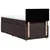 vidaXL vidaXL Box spring postelja z vzmetnico temno rjava 80x200 cm blago, (21304786)