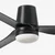 FARO 33830WT1S - LED prigušiva ventilator PUNT TUB M 18W/230V CCT, prečnika 132 cm, crna, WT + DO