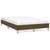 shumee vidaXL Posteljni okvir temno rjav 120x190 cm oblazinjen s blagom
