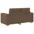 Vidaxl Dvosed rjave barve 160x77x82 cm blago