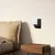 Opviq Zidna lampa E27 Socket, Crno-Bela