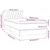 vidaXL Box spring postelja z vzmetnico LED temno siva 90x190 cm blago