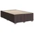 Vidaxl Box spring postelja z vzmetnico temno rjav 120x200 cm blago