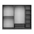 HANAH HOME Garderober Kale 190 Anthracite v2