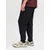 Jack & Jones Plus Hlače JPSTGORDON  črna / bela