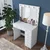 Hanah Home Sto za šminkanje 90x153,4x44,5cm Beli