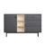 HANAH HOME Komoda Naturel Anthracite