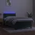 Vidaxl Box spring postelja z vzmetnico LED tem. zelena 100x200cm žamet