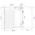 Kabinet za mete ALKMAAR Crna 52,5 x 10,5 x 53,5 cm