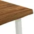 vidaXL Jedilna miza z naravno robom 140 x 90 x 75 cm Naravna